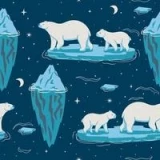 What is a Frosty polar bear pattern and where can you find it?